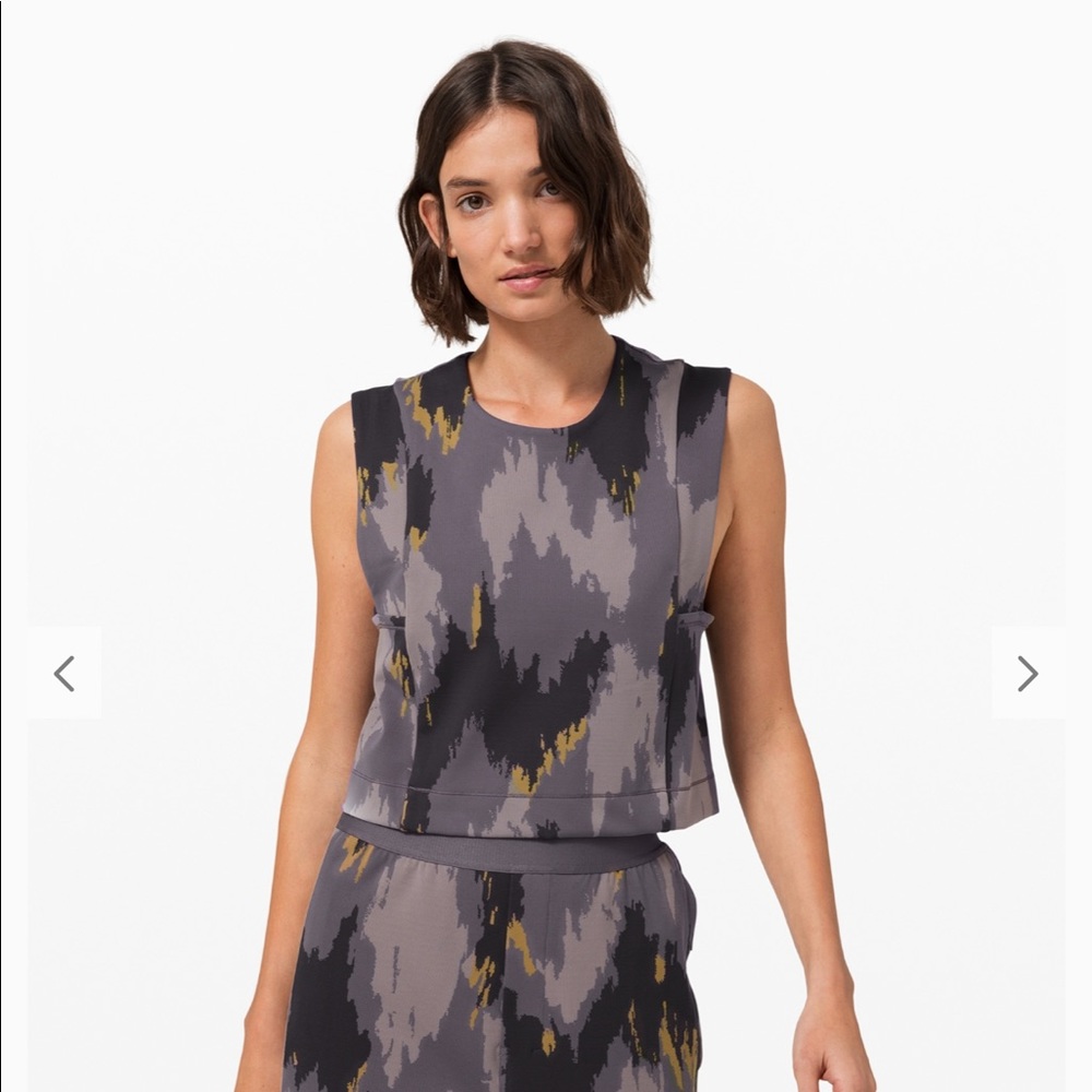 NWT lululemon x robert geller take the moment tank